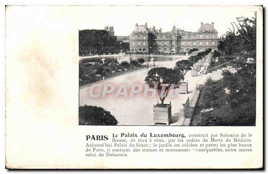Paris — Palast von Luxembourg — unbekannter Verleger, Seriennummer nicht sichtbar