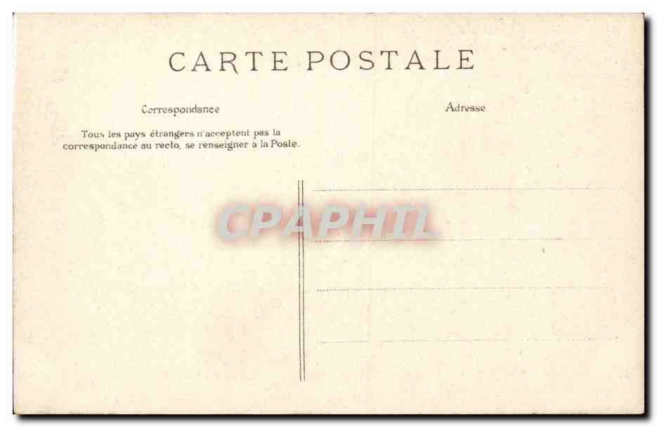 Paris CPA Pont d'Arcole et hotel de ville — Verso