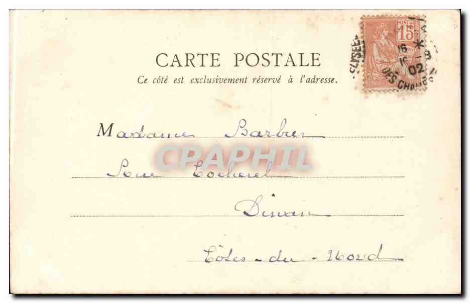Paris CPA Pont de briques des Buttes Chaumont — Rückseite