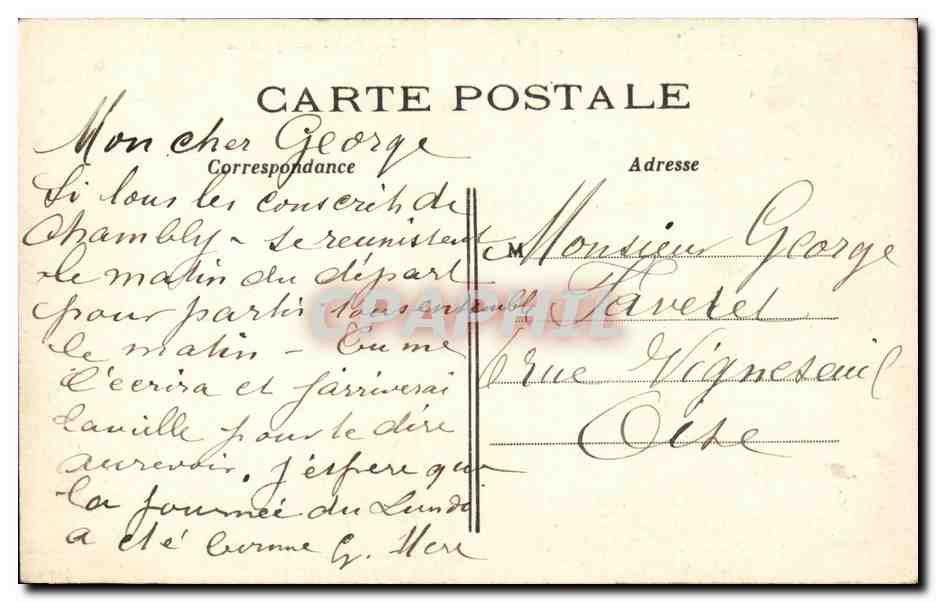 Paris CPA Buttes Chaumont Pont suspendu — Rückseite
