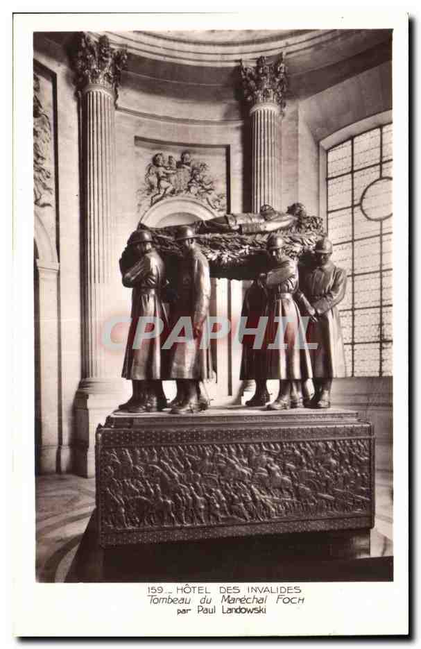 CPA Paris Hotel des Invalides Tombeau du Marechal Foch par paul Landowski