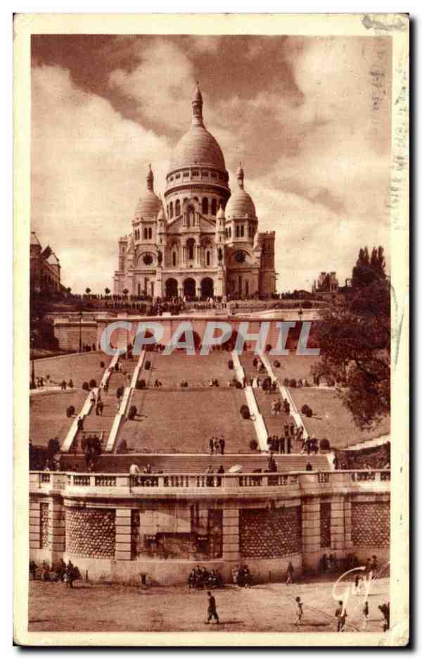 CPA Paris Sacre Coeur Montmartre