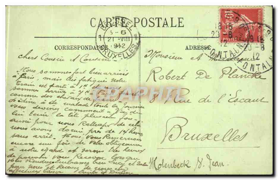 CPA Paris L'opera — Rückseite