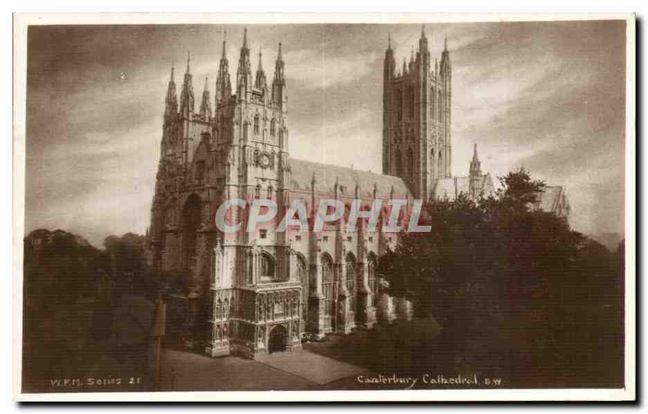 CPA Great Britain London Londres Canterbury cathedral