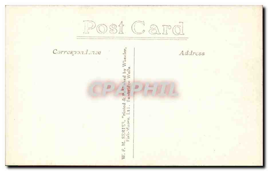 CPA Great Britain London Londres Canterbury cathedral — Verso