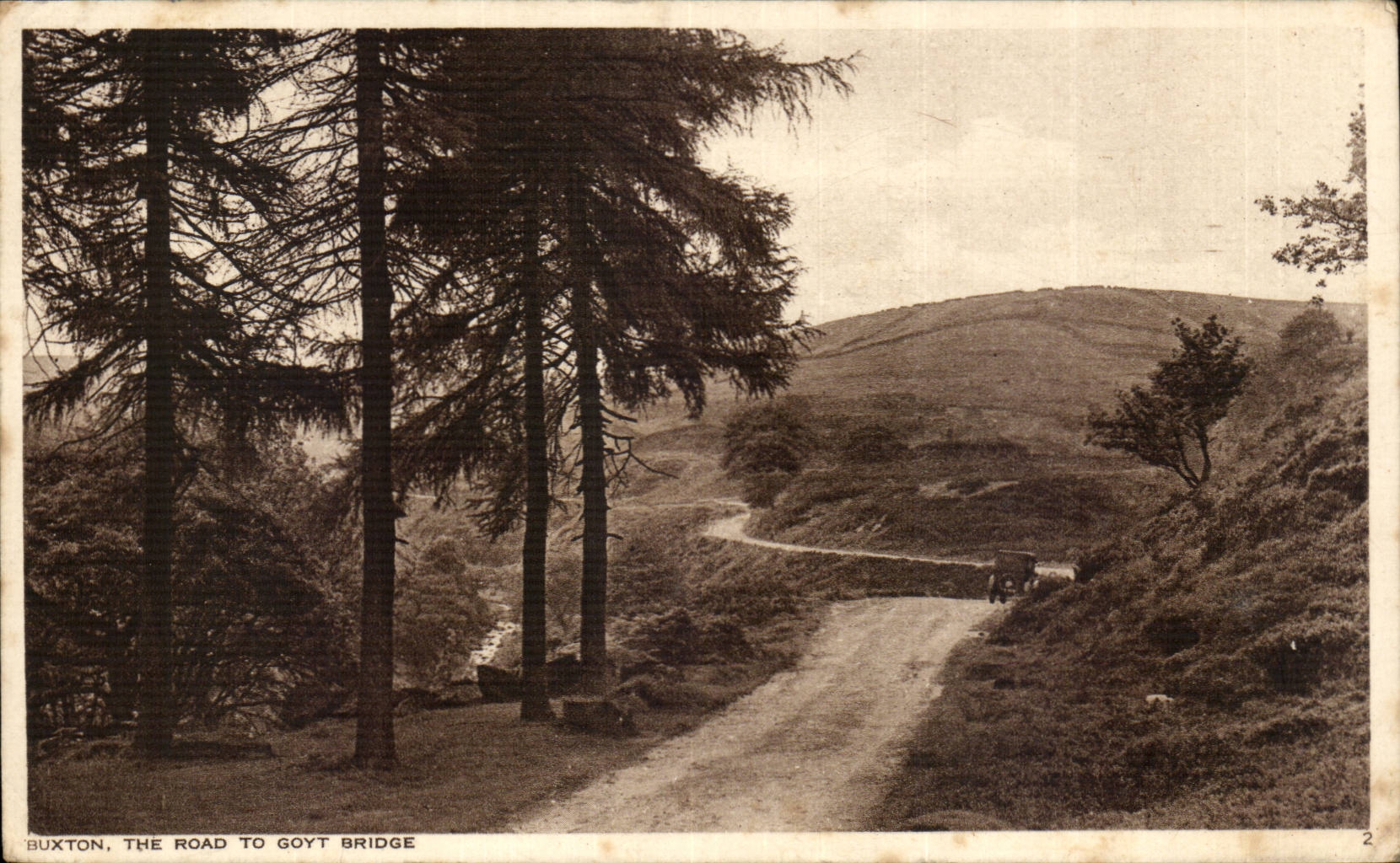 CPA Great Britain Buxton The road to Goyt bridge