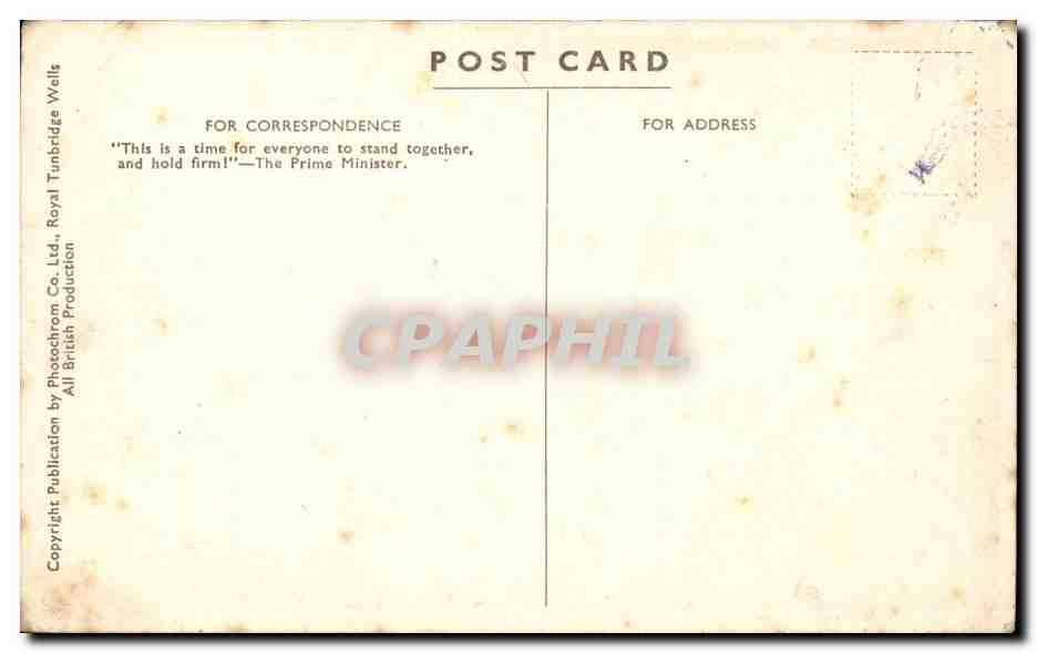 CPA Great Britain Buxton The road to Goyt bridge — Rückseite