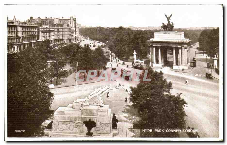 CPA Great Britain Londres London Hyde park corner
