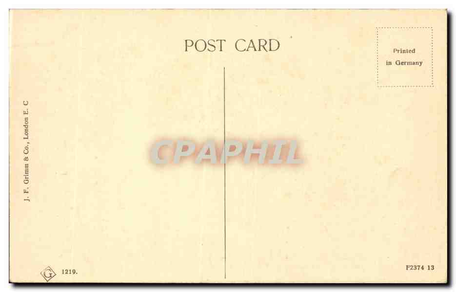 CPA Great Britain Londres London Royal Exchange and Bank of England — Rückseite