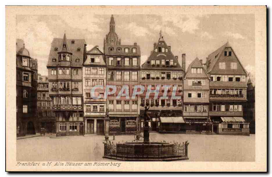 CPA Frankfurt a M Alte Hauser am Romerberg