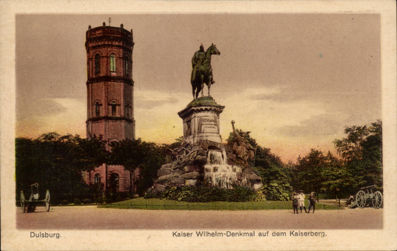 CPA Duisburg Kaiser Wilhelm Denkmal auf dem Kaiserberg
