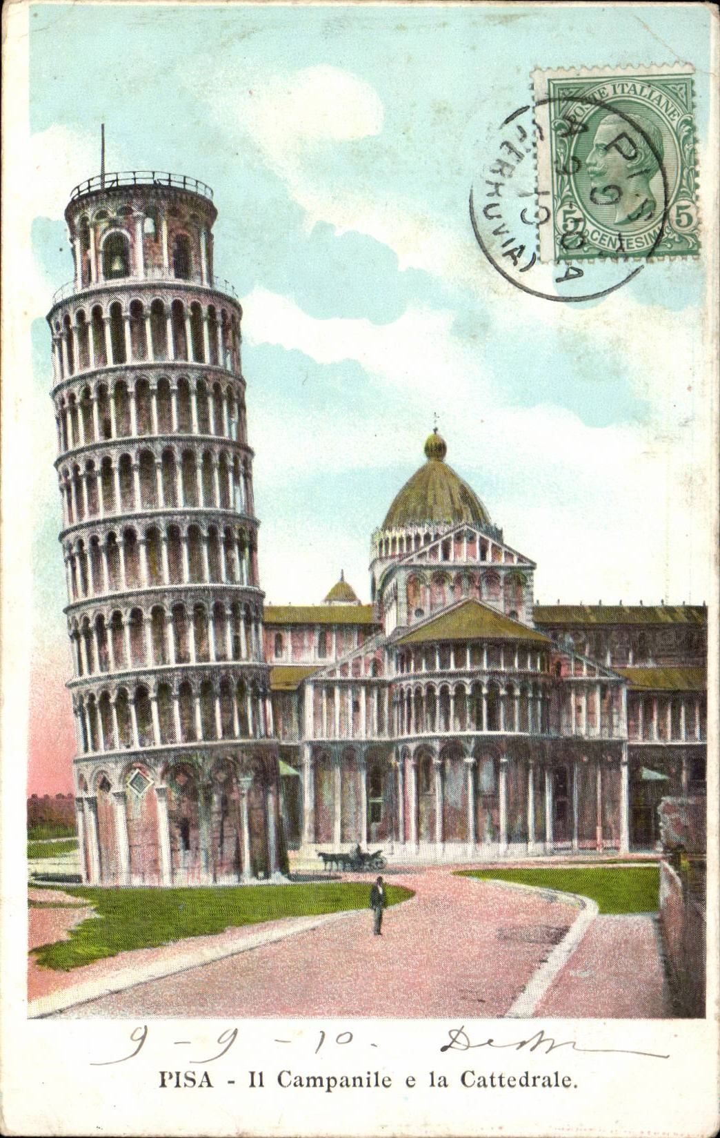 CPA Italie Italia Pisa Il CAmpanile e la cathedrale