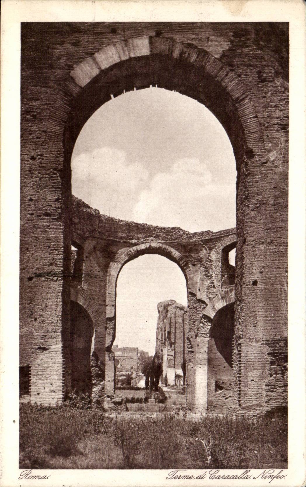 CPA Italie Italia Roma Terme di Caracalla Ninfeo