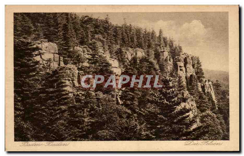 CPA Baden Baden Die Felsen
