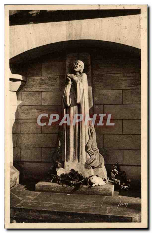 CPA Rouen Place du marche Jeanne d'arc sur le bucher Maxime Real del Sarte