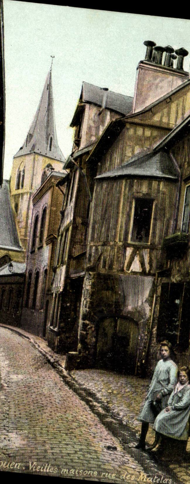 CPA Rouen Vieilles maisons rue des Matelots