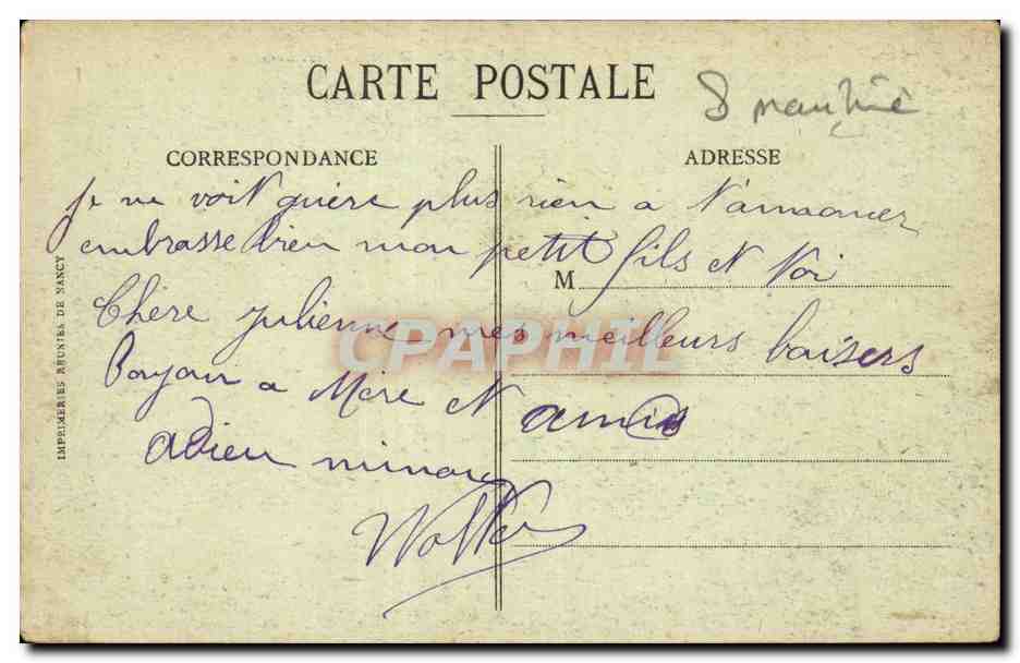 CPA Rouen Pont Corneille — Verso