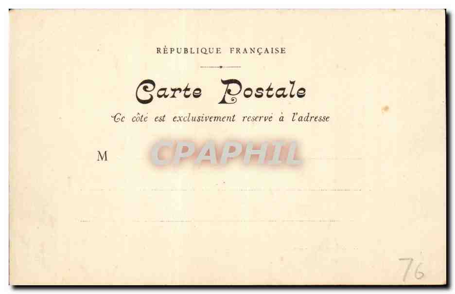 CPA Rouen Eglise de la Madeleine — Rückseite