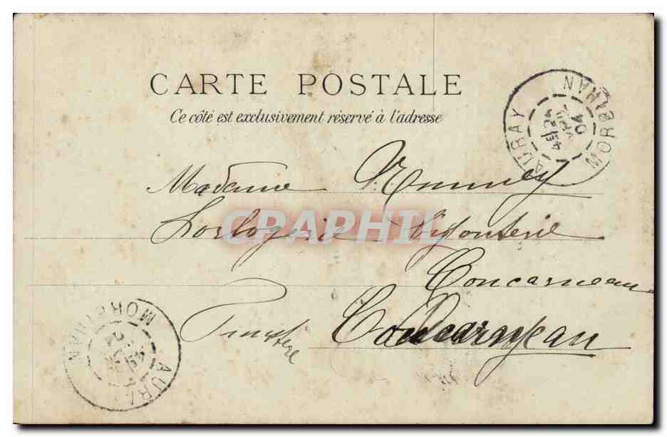CPA Rouen Cathedrale Tombeau du duc de Greze — Verso