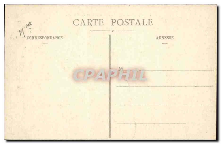 CPA Rouen Le port et le pont transbordeur — Verso