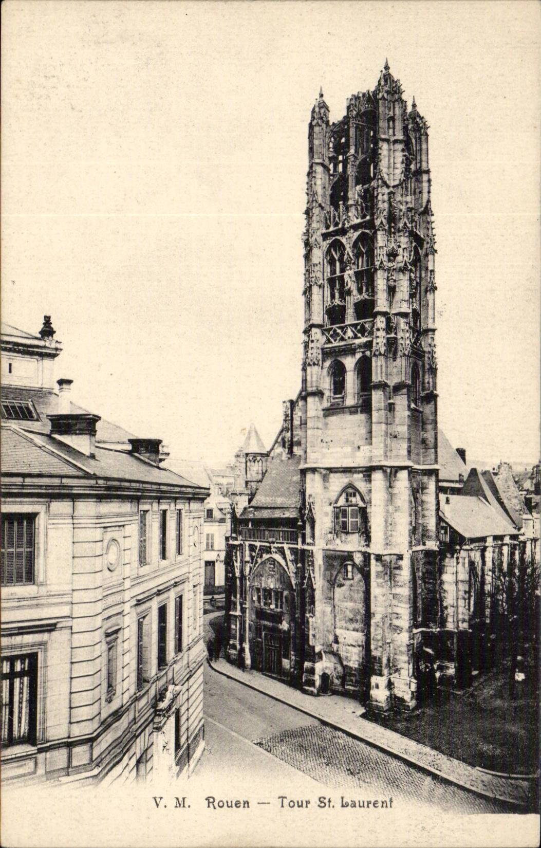 CPA Rouen Tour St Laurent