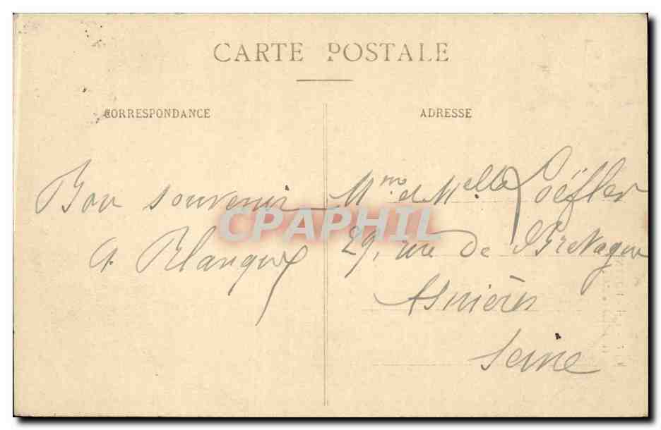 CPA Rouen Tour Jeanne d'arc — Verso