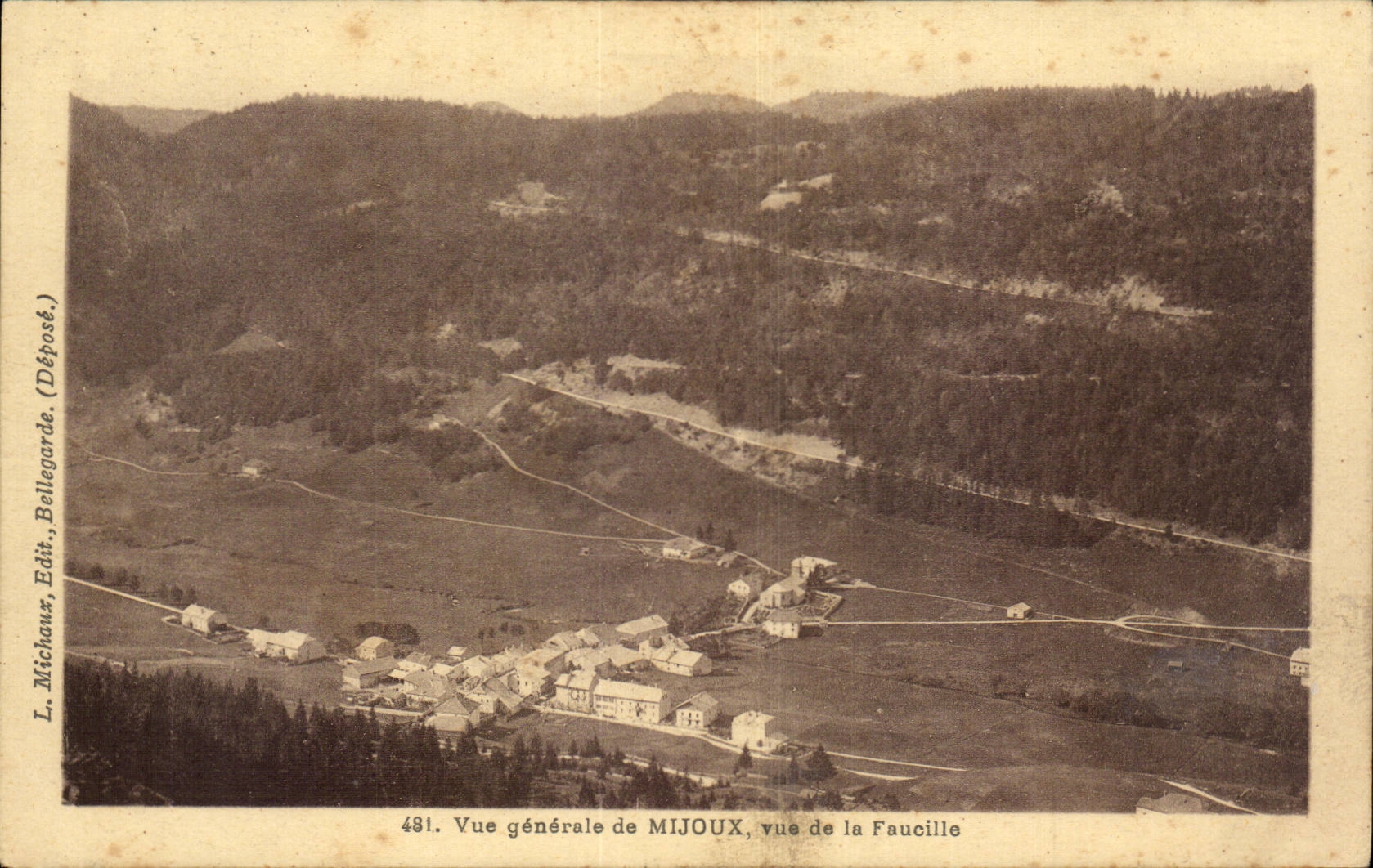 CPA Vue generale de Mijoux vue de la Faucille