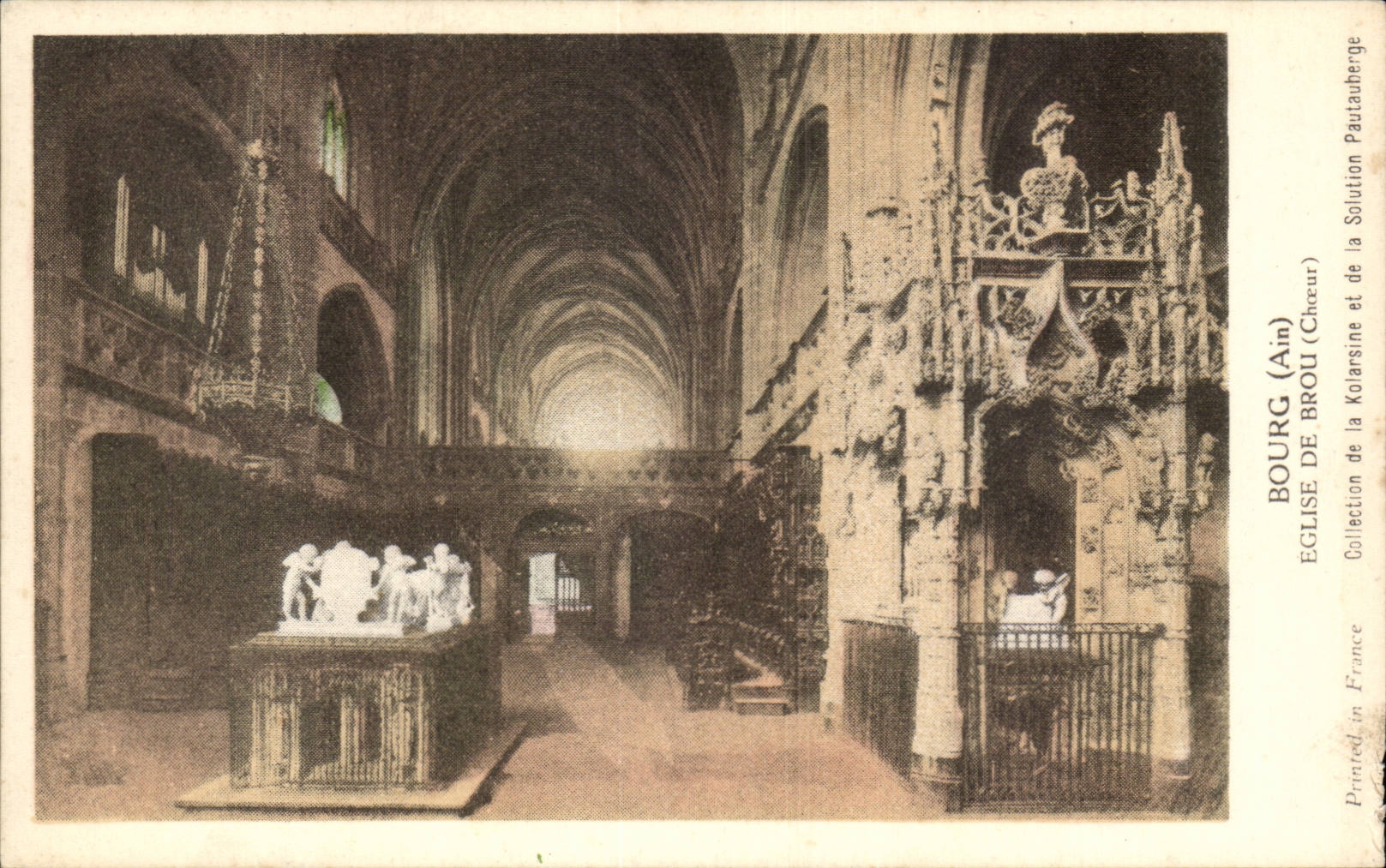CPA Bourg Eglise de Brou Choeur