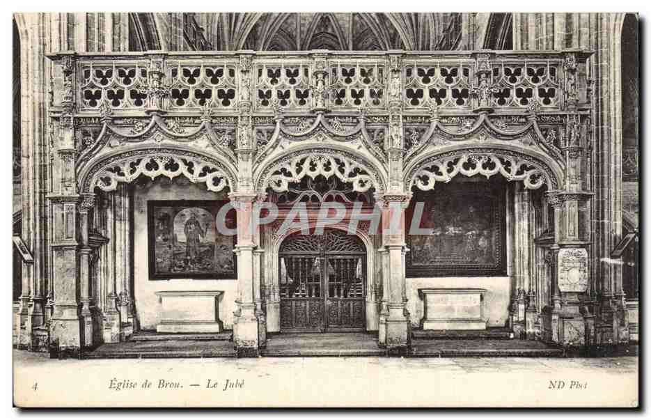 CPA Bourg Eglise de Brou Le jube