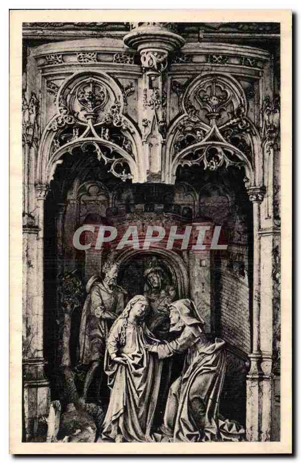 Rétabelle des Sept Joies de la Vierge — La Visitation — Église de Brou (Ain)