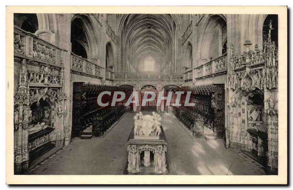 Église de Brou (Ain) — La Nef vue du Chœur — Serv. Commercial Monuments Historiques