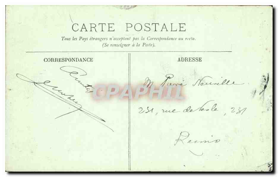CPA Abbeville Eglise Saint Vulfran — Back