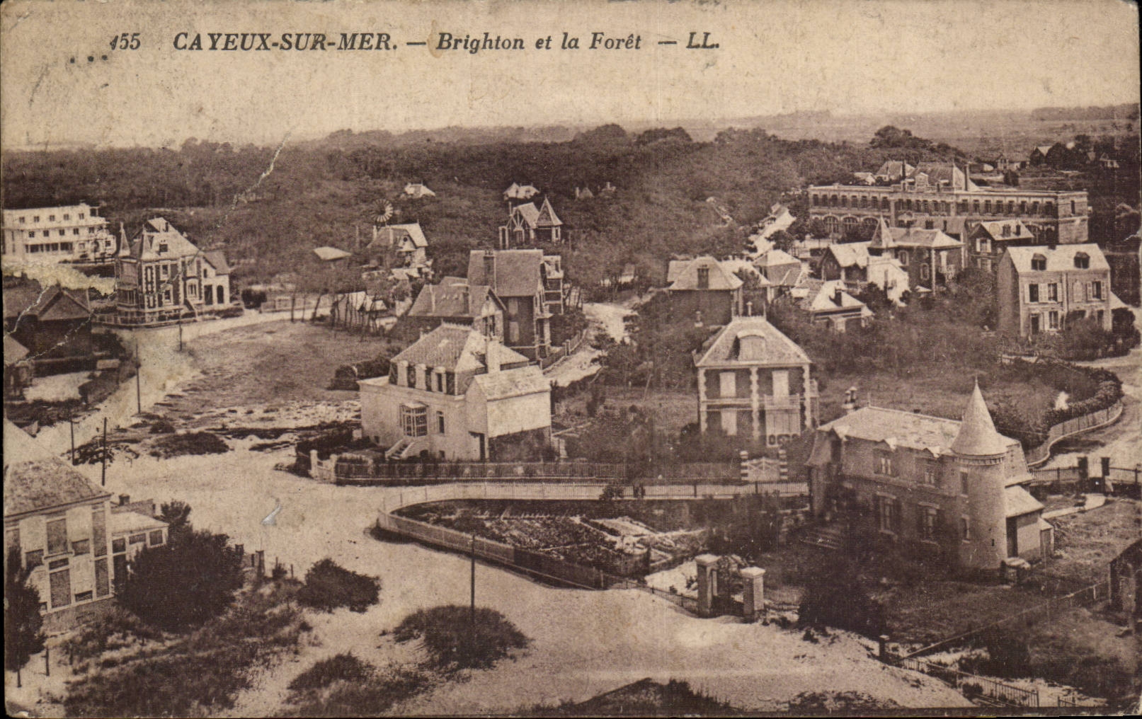 CPA Cayeux sur Mer Brighton et le foret