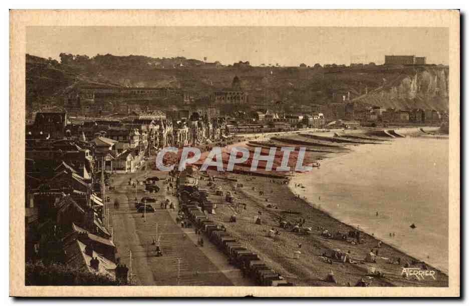 CPA Le Treport Eu Mers Vue generale de la plage