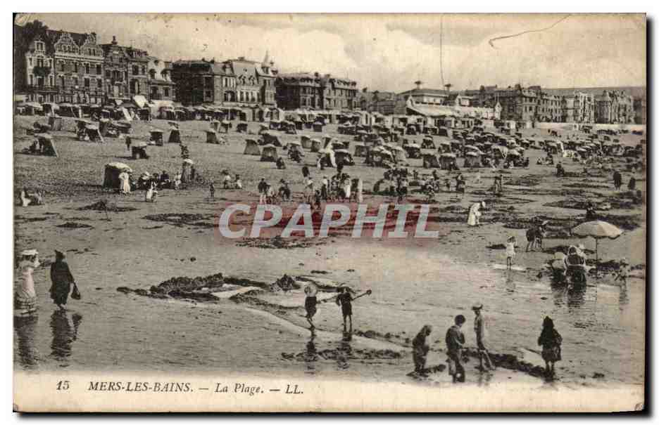 CPA Mers les Bains La plage