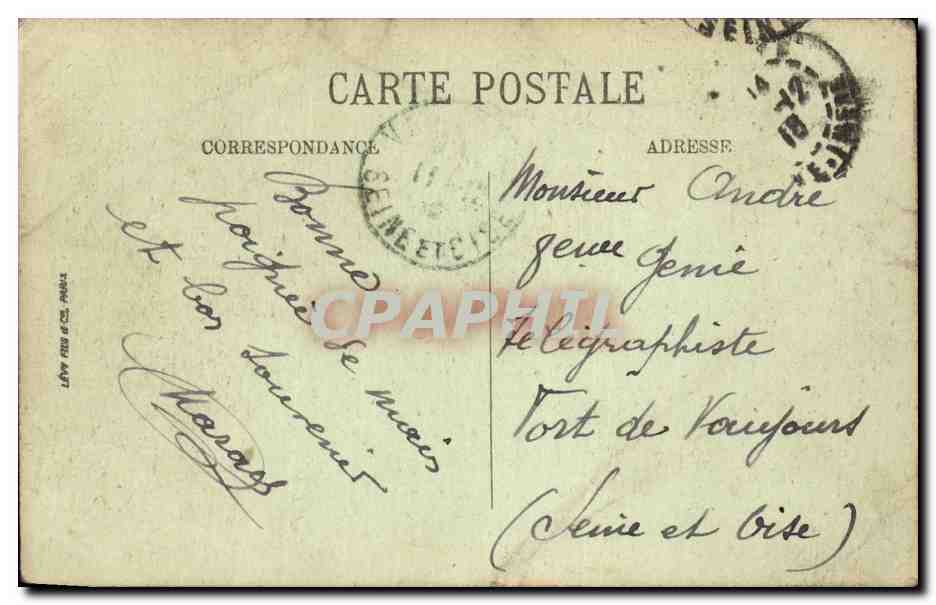 CPA Mers les Bains La plage — Rückseite