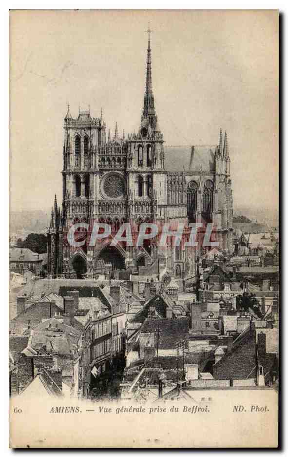 CPA Amiens Vue generale prise du beffroi