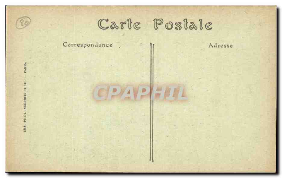 CPA Amiens Vue generale prise du beffroi — Back