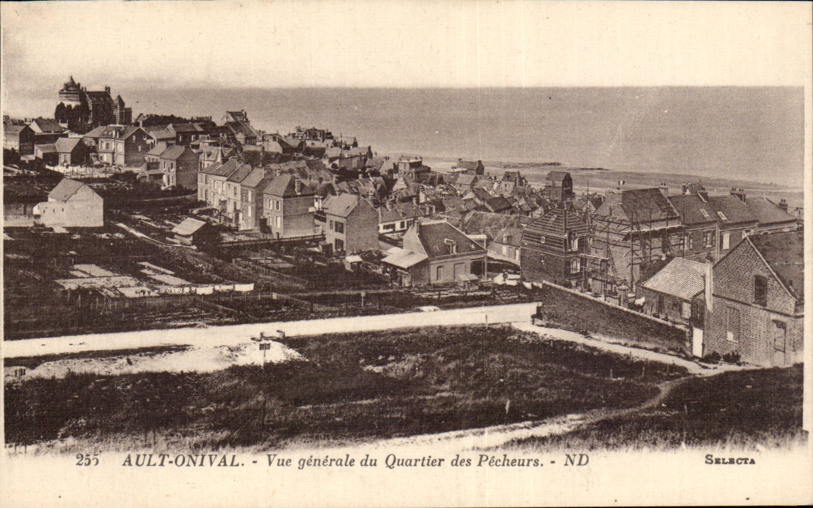 CPA Ault Onival Vue generale du quartier des pecheurs