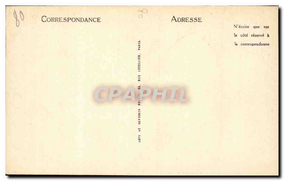CPA Ault Onival Vue generale du quartier des pecheurs — Back
