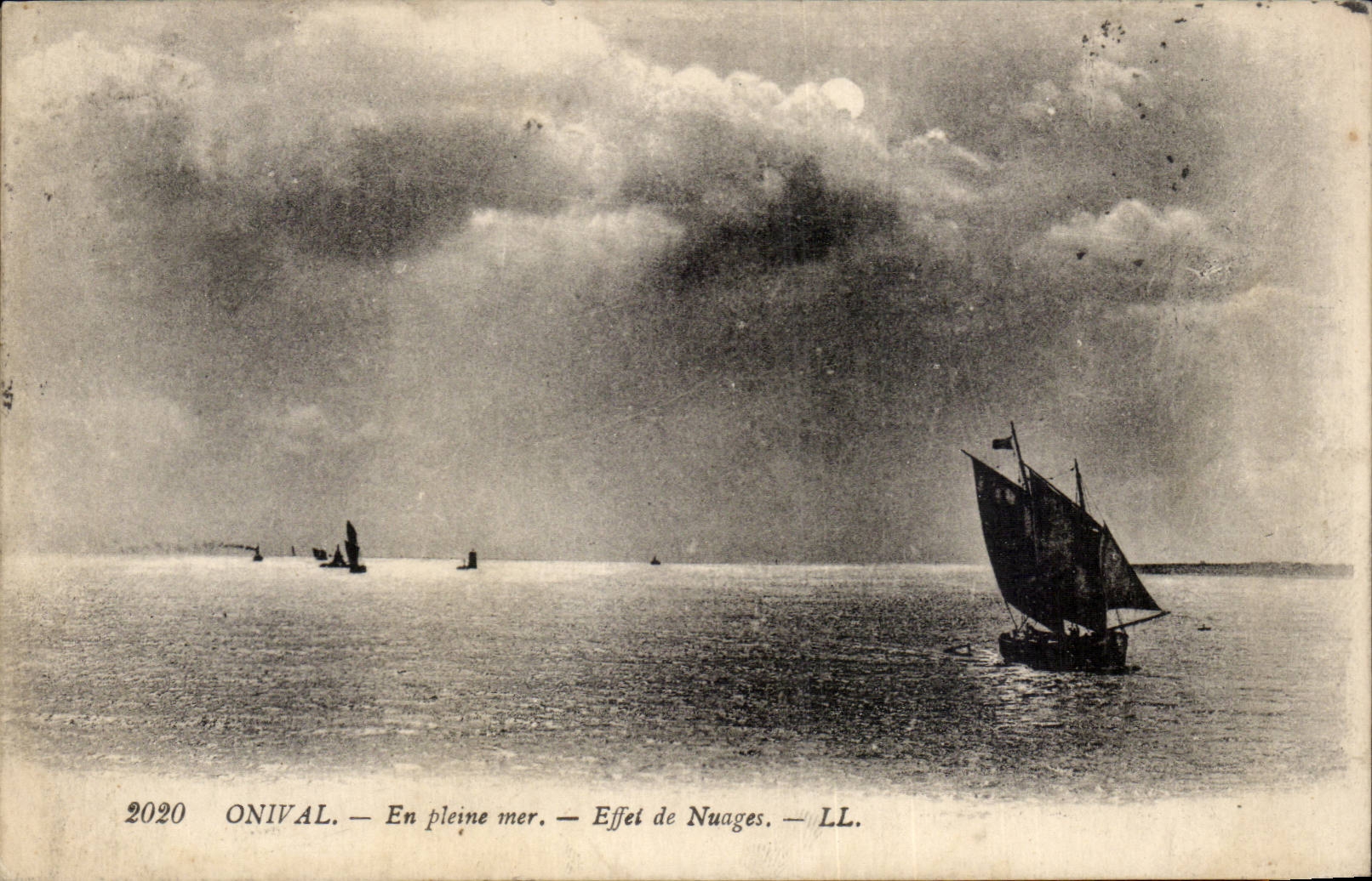 CPA Onival En pleine mer Effet de vagues