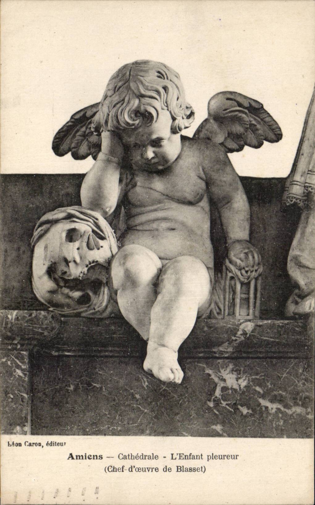 CPA Amiens Cathedrale L'enfant pleureur Ange Angel