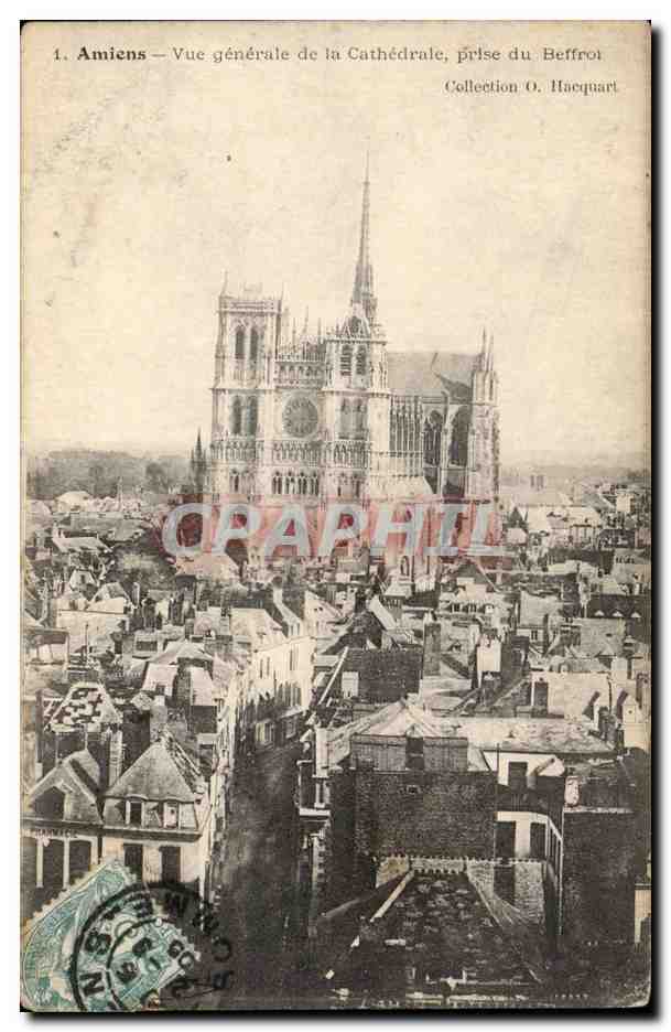 CPA Amiens La cathedrale Vue generale prise du beffroi