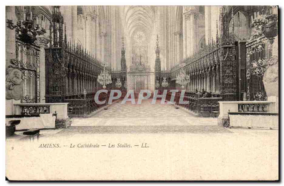 CPA Amiens La cathedrale Les stalles