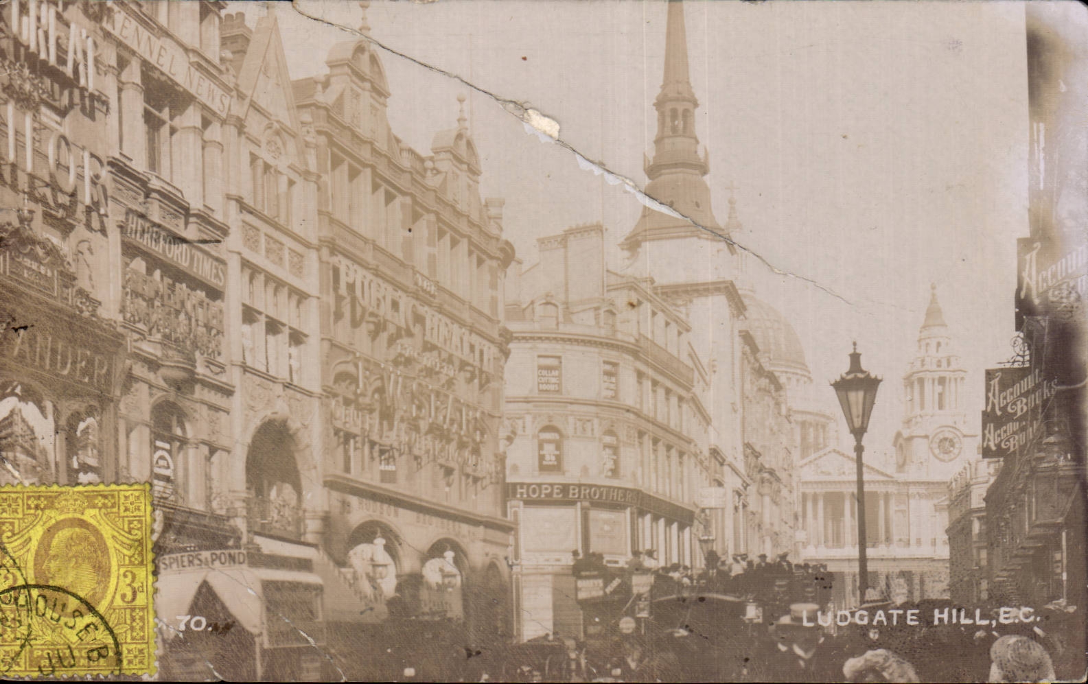 CPA Great Britain Ludgate Hill London 
