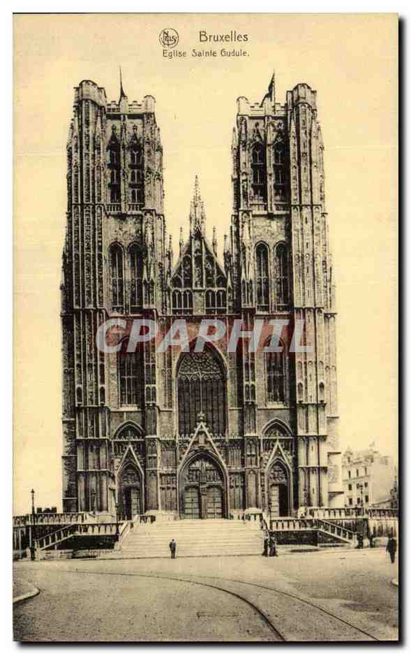 CPA Bruxelles Eglise Sainte Gudule