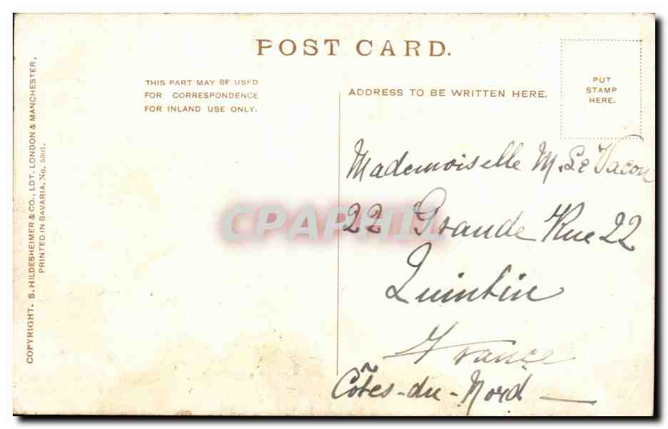 CPA Great Britain Furniss Abbey — Back