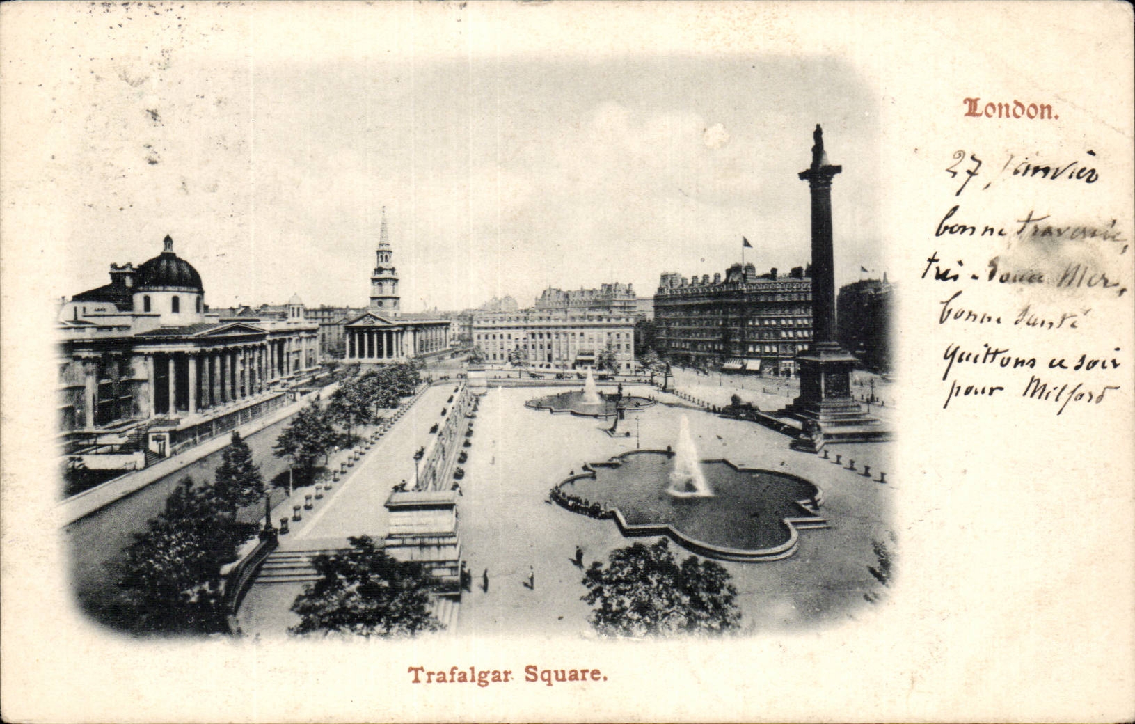 CPA Great Britain Londres London Trafalgar Square