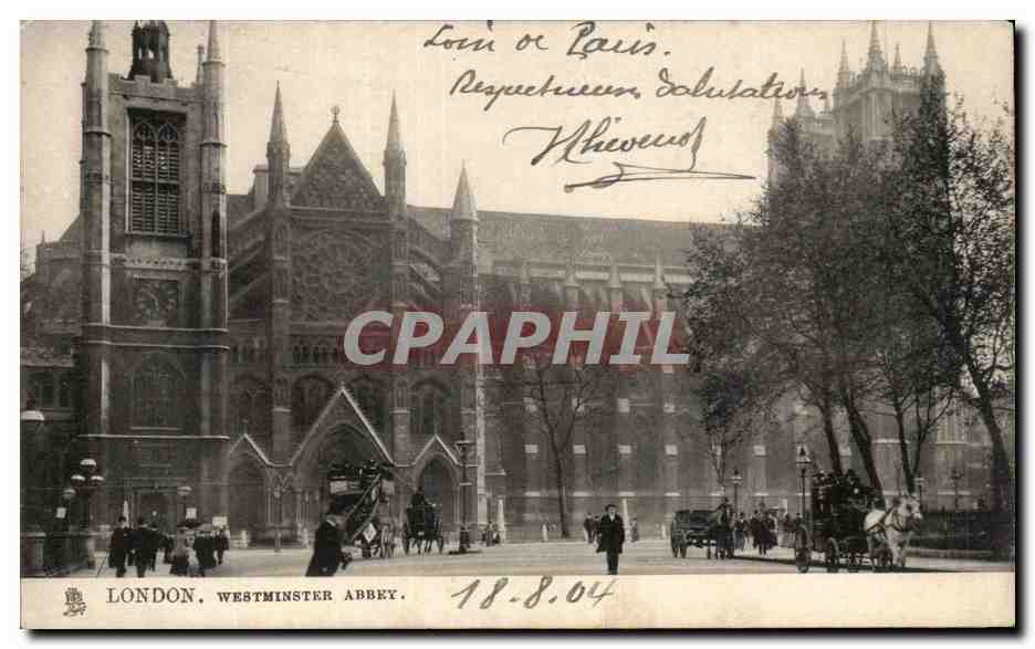 CPA Great Britain Londres London Westminster abbey