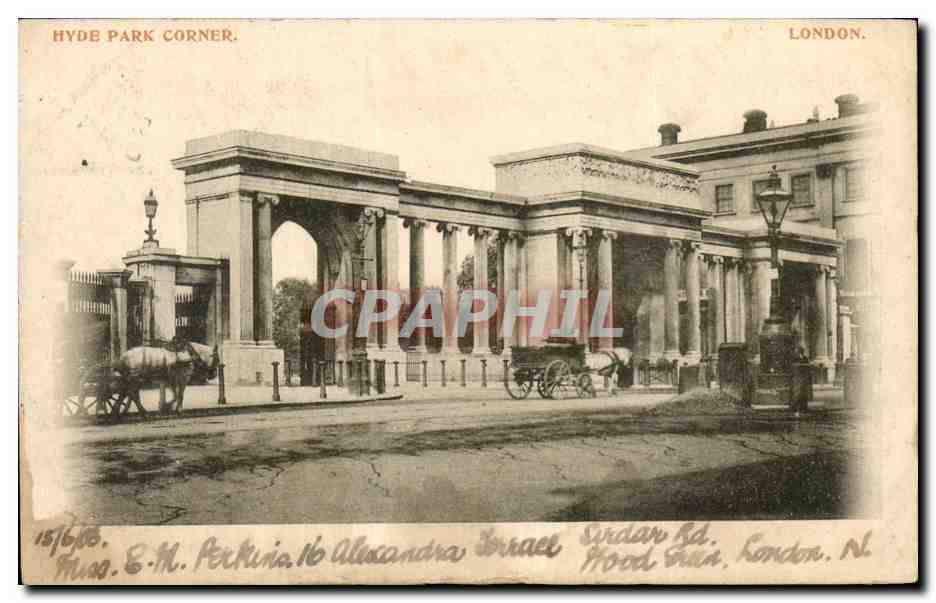 CPA Londres London Hyde park corner 